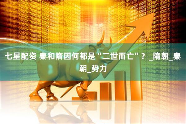 七星配资 秦和隋因何都是“二世而亡”？_隋朝_秦朝_势力