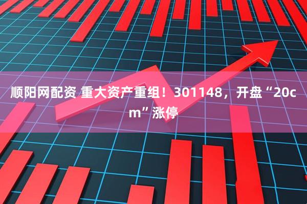 顺阳网配资 重大资产重组！301148，开盘“20cm”涨停